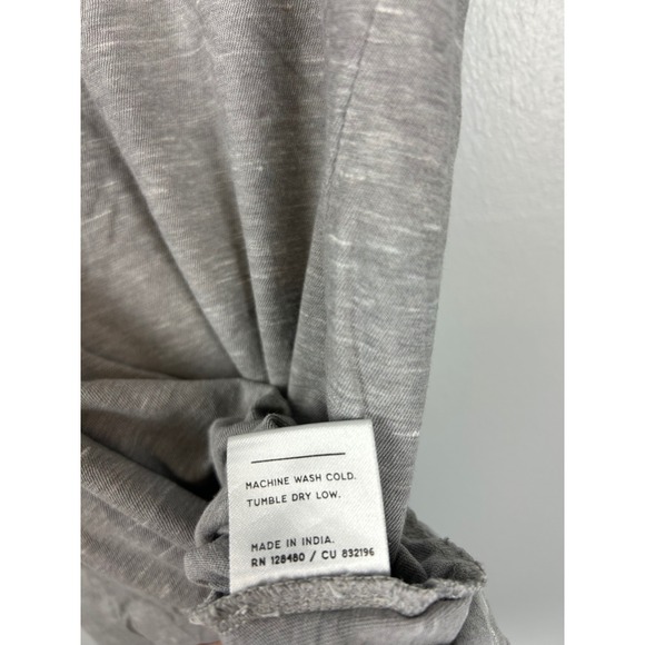 Lot of THREE Pact Organic Cotton Heathered Muscle Tee Tank Top Small Gray Pink - Picture 6 of 15